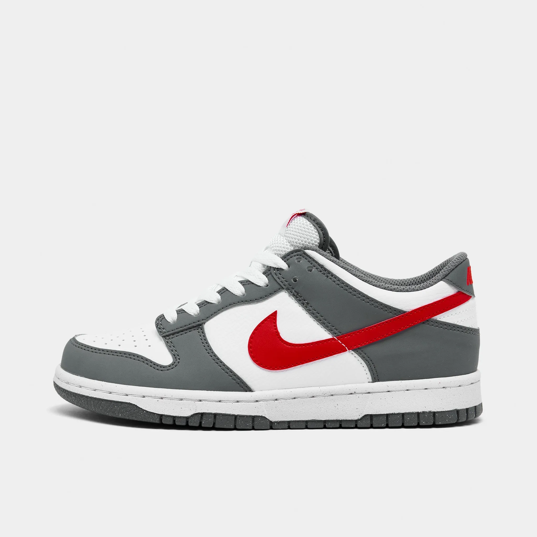 Nike Dunk Low Next Nature GS Smoke Grey / Lt Crimson - White