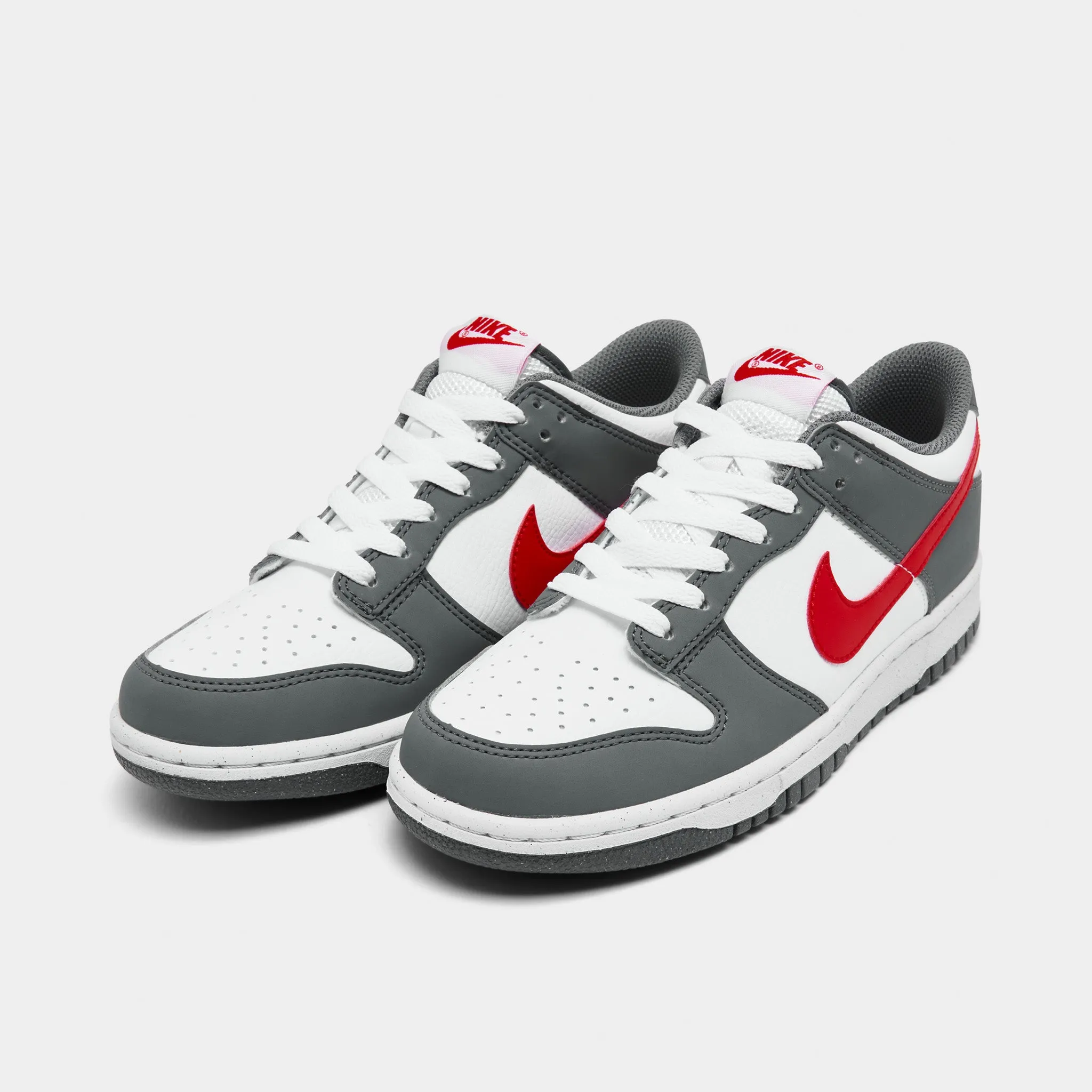 Nike Dunk Low Next Nature GS Smoke Grey / Lt Crimson - White