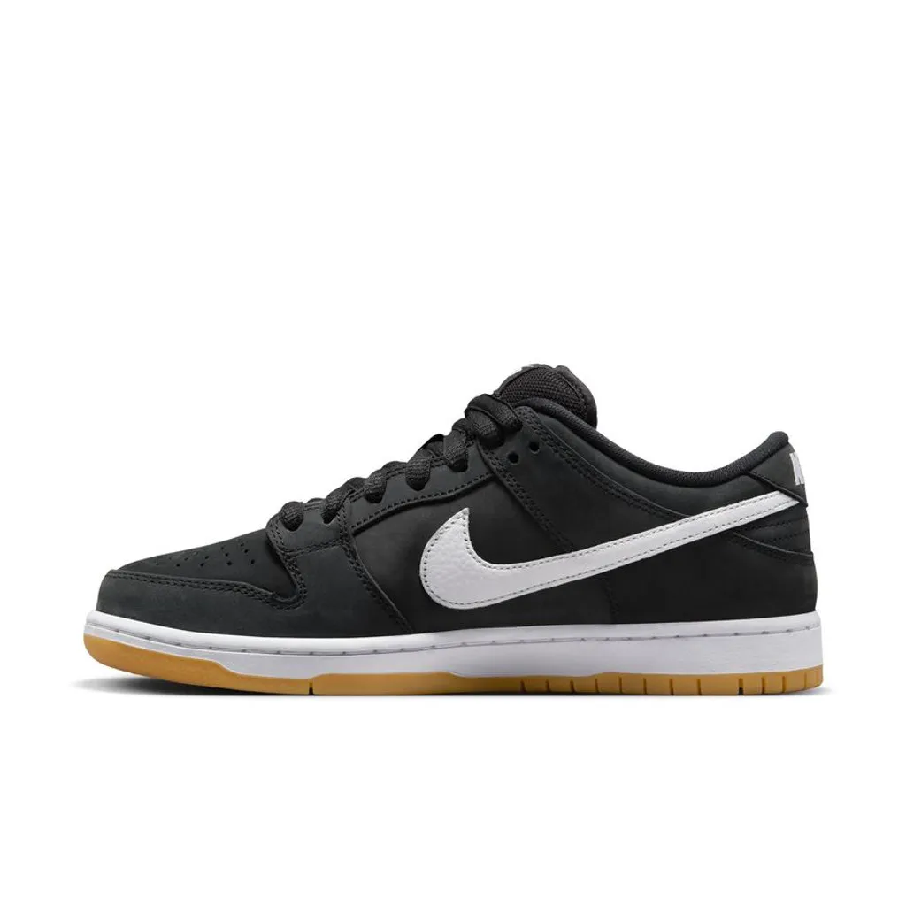 NIKE SB DUNK LOW PRO (BLACK/WHITE-BLACK-GUM LIGHT BROWN)