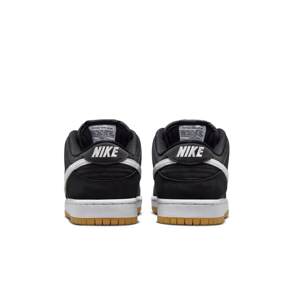 NIKE SB DUNK LOW PRO (BLACK/WHITE-BLACK-GUM LIGHT BROWN)