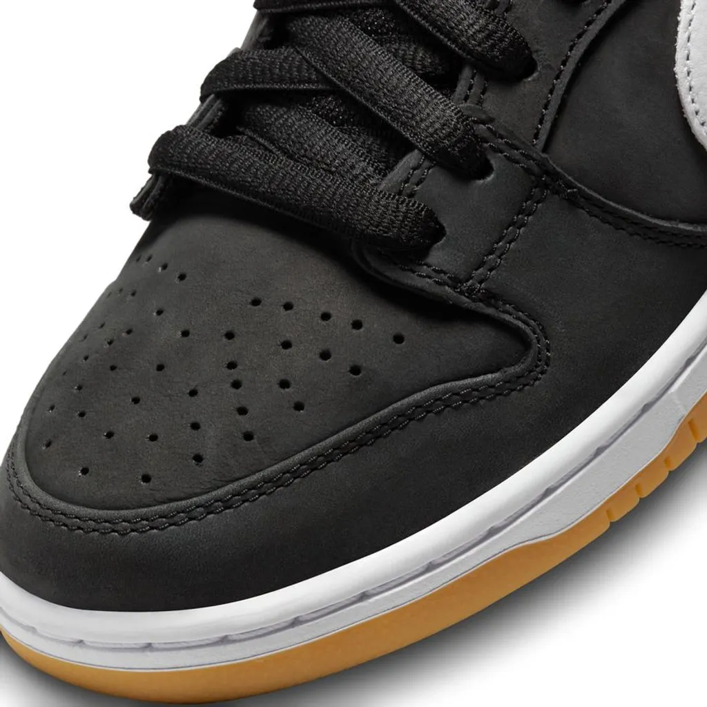 NIKE SB DUNK LOW PRO (BLACK/WHITE-BLACK-GUM LIGHT BROWN)