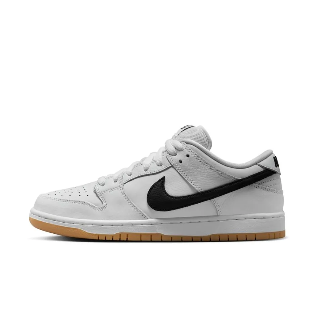 NIKE SB DUNK LOW PRO (WHITE/BLACK-WHITE-GUM LIGHT BROWN)