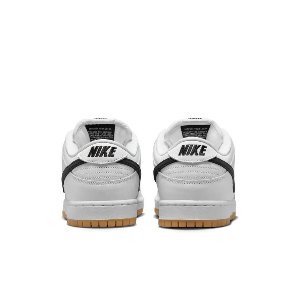 NIKE SB DUNK LOW PRO (WHITE/BLACK-WHITE-GUM LIGHT BROWN)