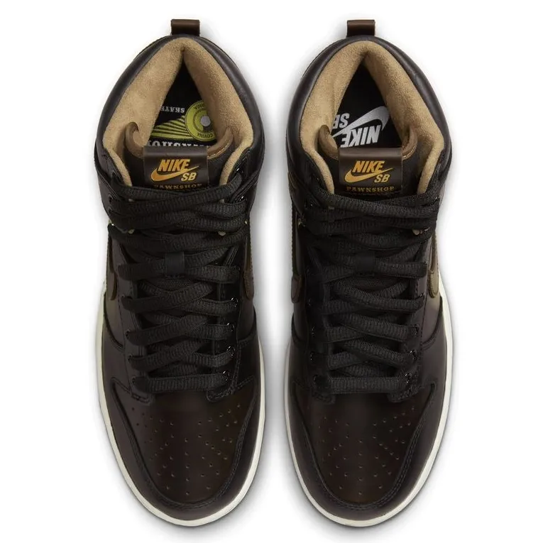 Nike SB Nike SB Dunk High OG QS (Black/Black-Metallic Gold)