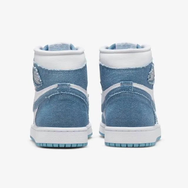 Nike women's air jordan 1 high og (denim/ white/ worn blue/