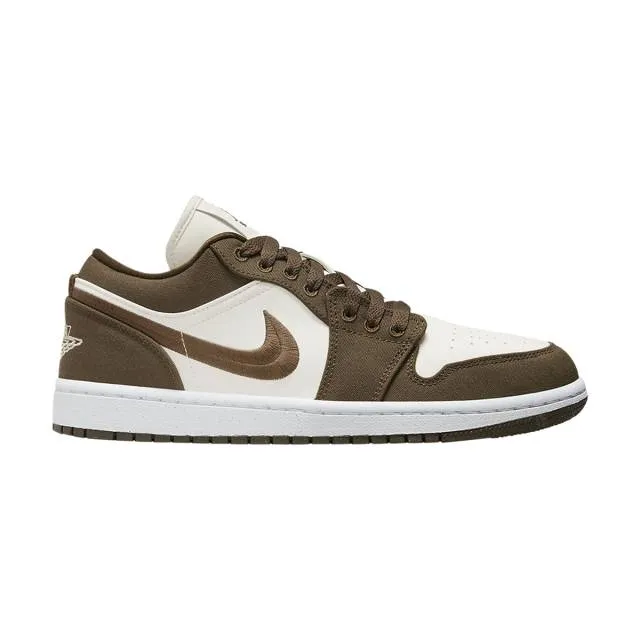 Nike women's air jordan 1 low se (green light olive/ white/ sail) sizes 6-10 dv0426-301