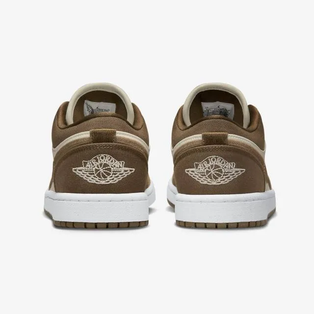 Nike women's air jordan 1 low se (green light olive/ white/ sail) sizes 6-10 dv0426-301