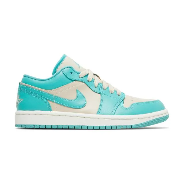 Nike women's air jordan 1 low (tropical teal sandy beige/ sanddrift/ washed teal/ sail) sizes 6-10 d