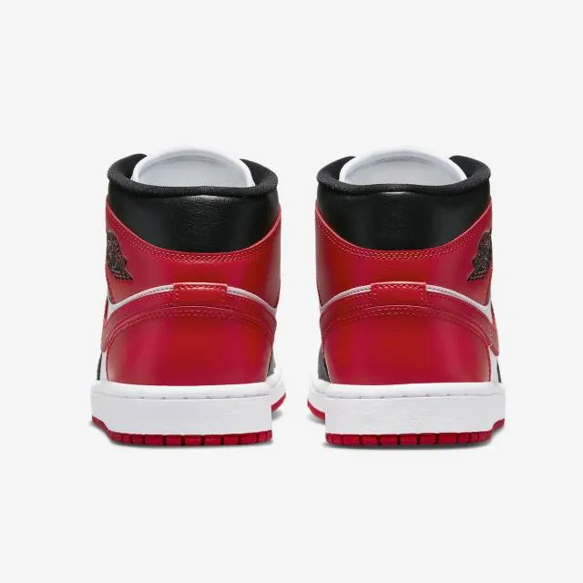 Nike women's air jordan 1 mid (alternate bred toe/ black/ white/ gym red) sizes 6-10 bq6472-079