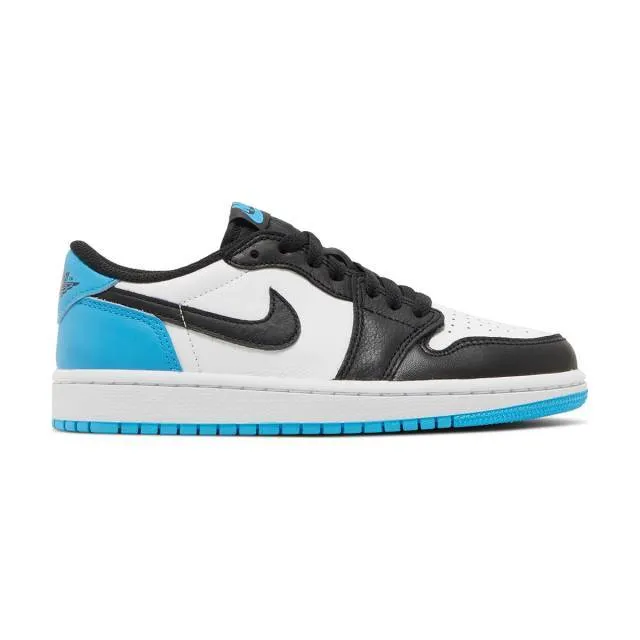 Nike women's air jordan 1 retro low og (unc/ white/ black/ dark powder blue/ black) sizes 6-10 cz077