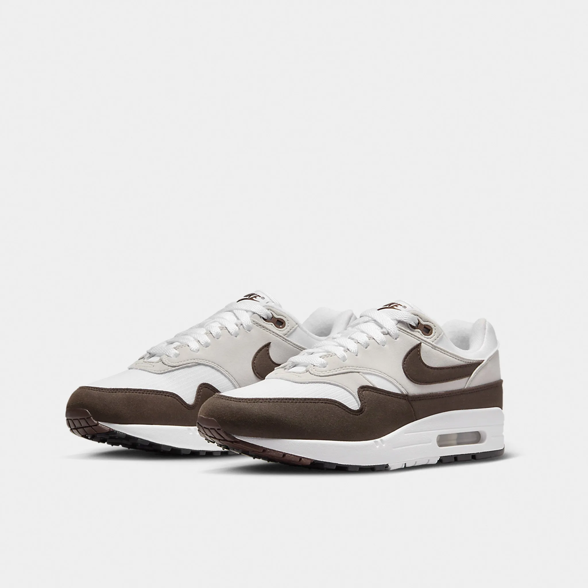 Nike Women's Air Max 1 '87 Neutral Grey / Baroque Brown - White