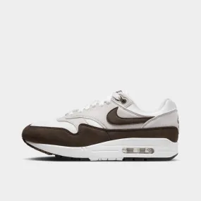 Nike Women's Air Max 1 '87 Neutral Grey / Baroque Brown - White