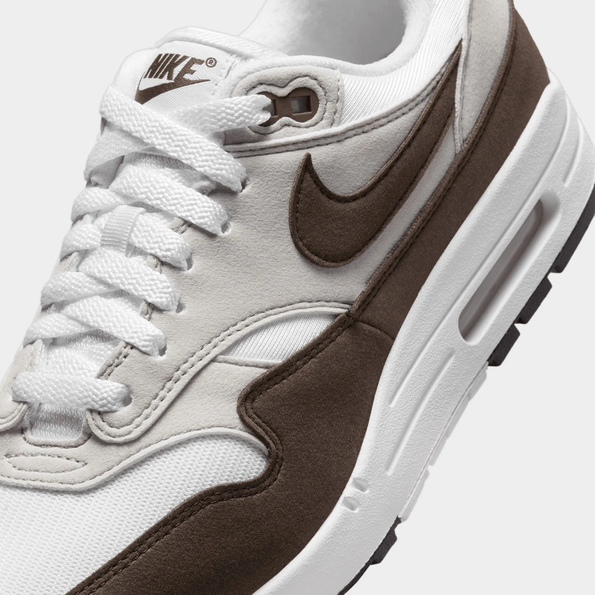 Nike Women's Air Max 1 '87 Neutral Grey / Baroque Brown - White