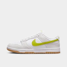 Nike Women's Dunk Low White / Bright Cactus - Gum Yellow