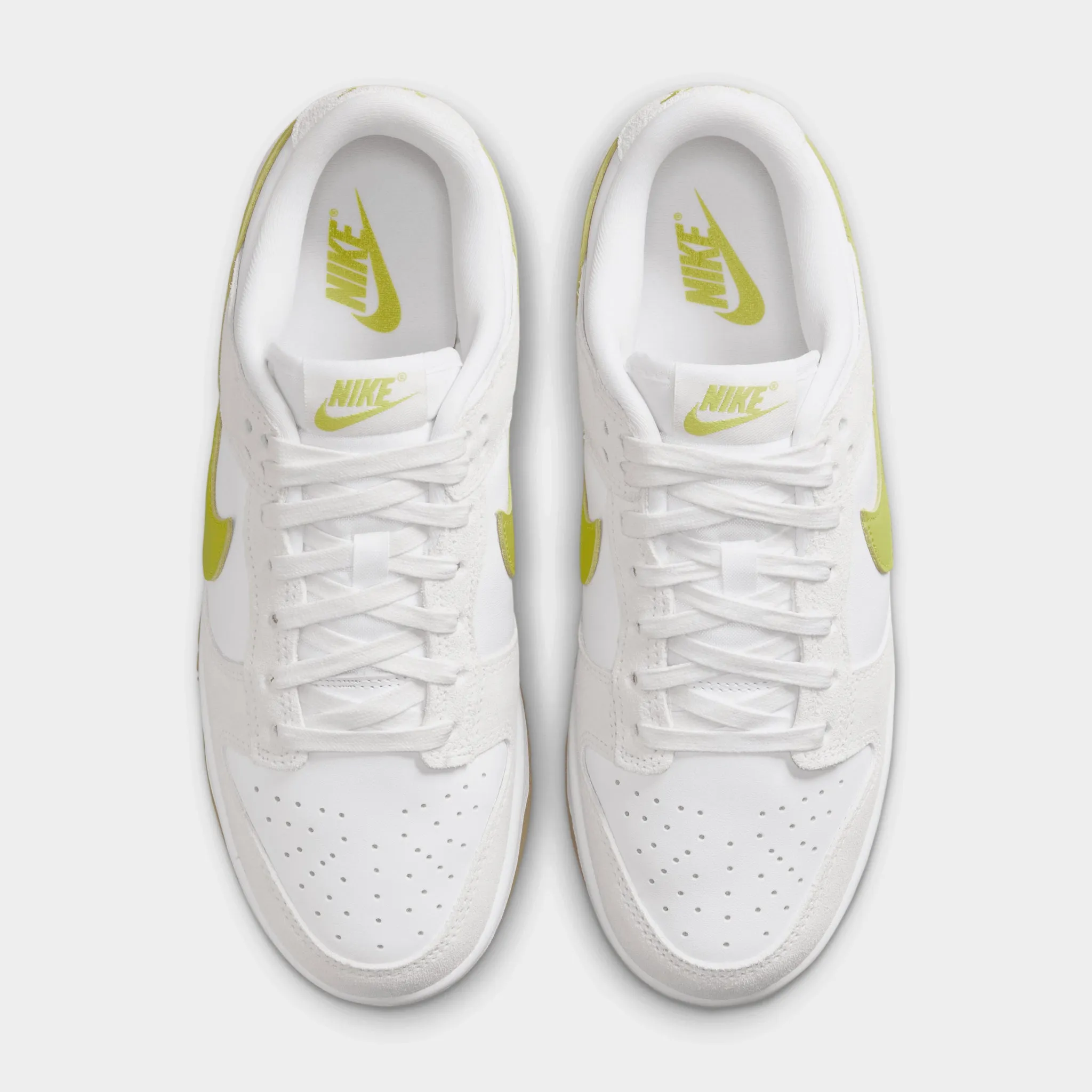 Nike Women's Dunk Low White / Bright Cactus - Gum Yellow