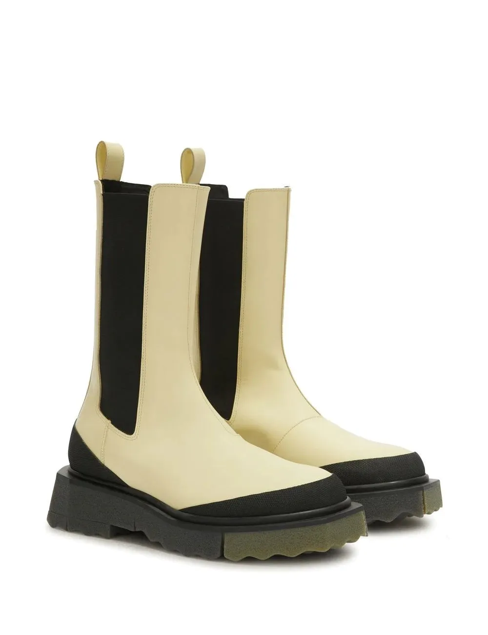 OFF WHITE CALF SPONGE CHELSEA BOOT