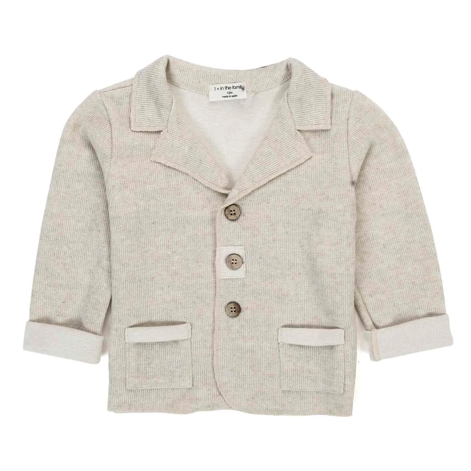 One More In The Family Harold Ecru Jacket For Kids And Baby