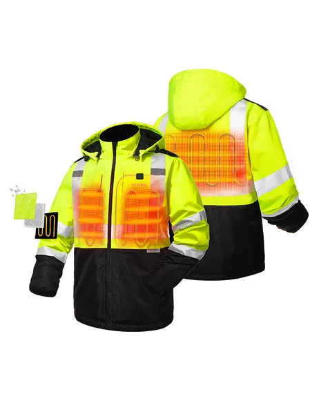 (Open-Box) Men's Heated High-Visibility Work Jacket (Battery Set Not Included)