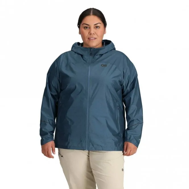 Outdoor Research Womens Helium Rain Waterproof Jacket Plus - Sample