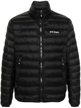 Palm Angels Logo Print Padded Jacket Black/Ow | Luxury and style at your fingertips