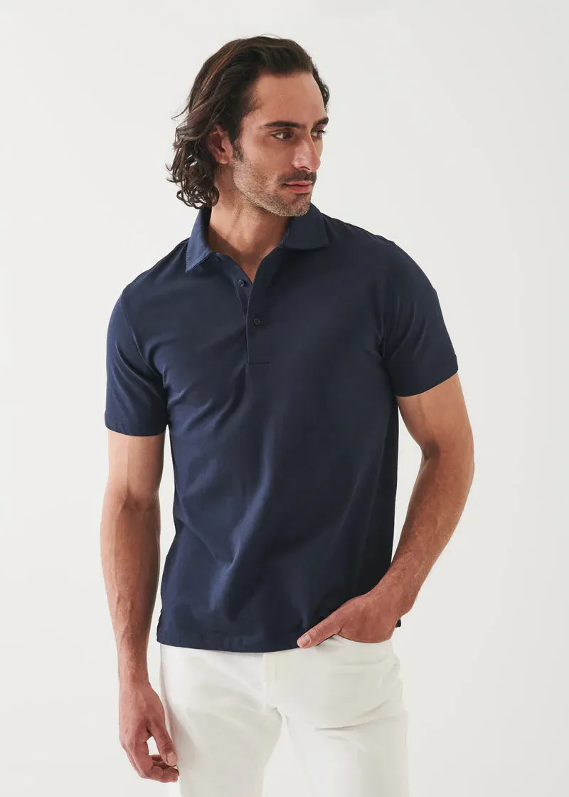 Patrick Assaraf Knit Polo- Midnight