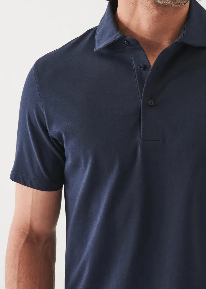 Patrick Assaraf Knit Polo- Midnight