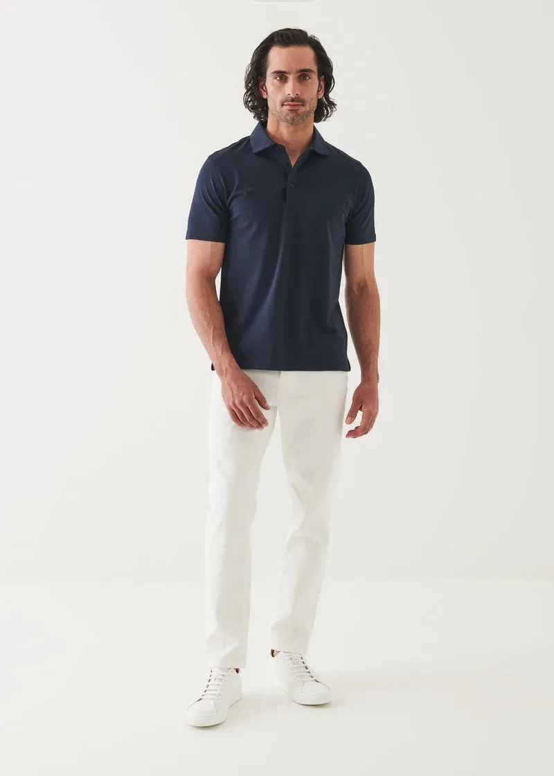 Patrick Assaraf Knit Polo- Midnight