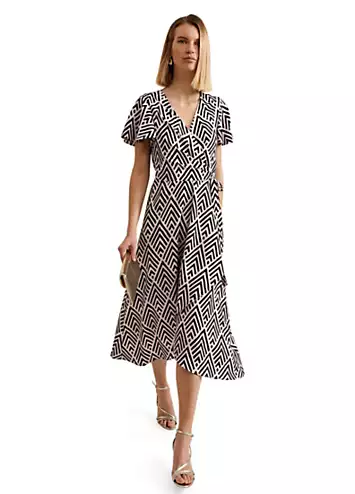 Phase Eight Julissa Print Wrap Dress | Grattan