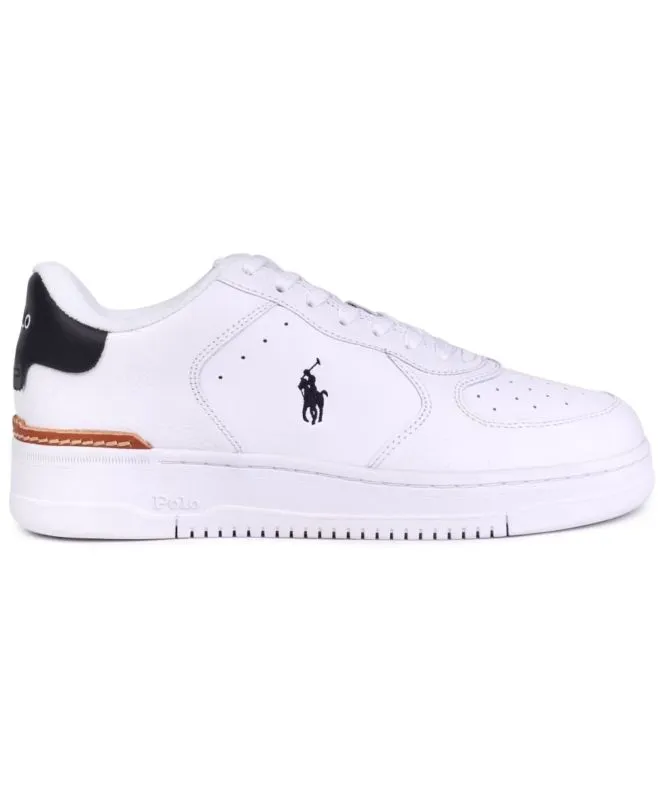 Polo Ralph Lauren Masters Mens Trainers | White/Black - 809891791003