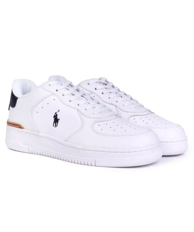 Polo Ralph Lauren Masters Mens Trainers | White/Black - 809891791003