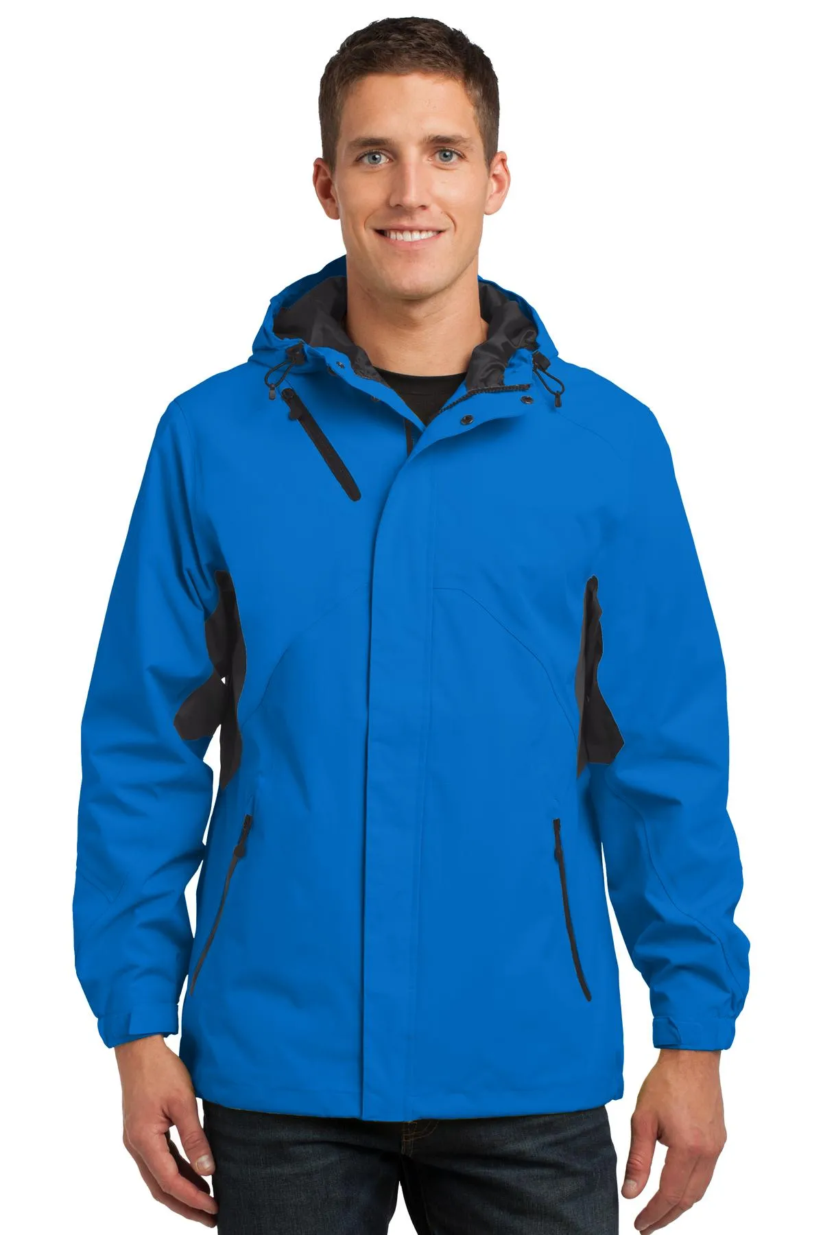 Port Authority Cascade Waterproof Jacket J322 Imperial Blue/ Black