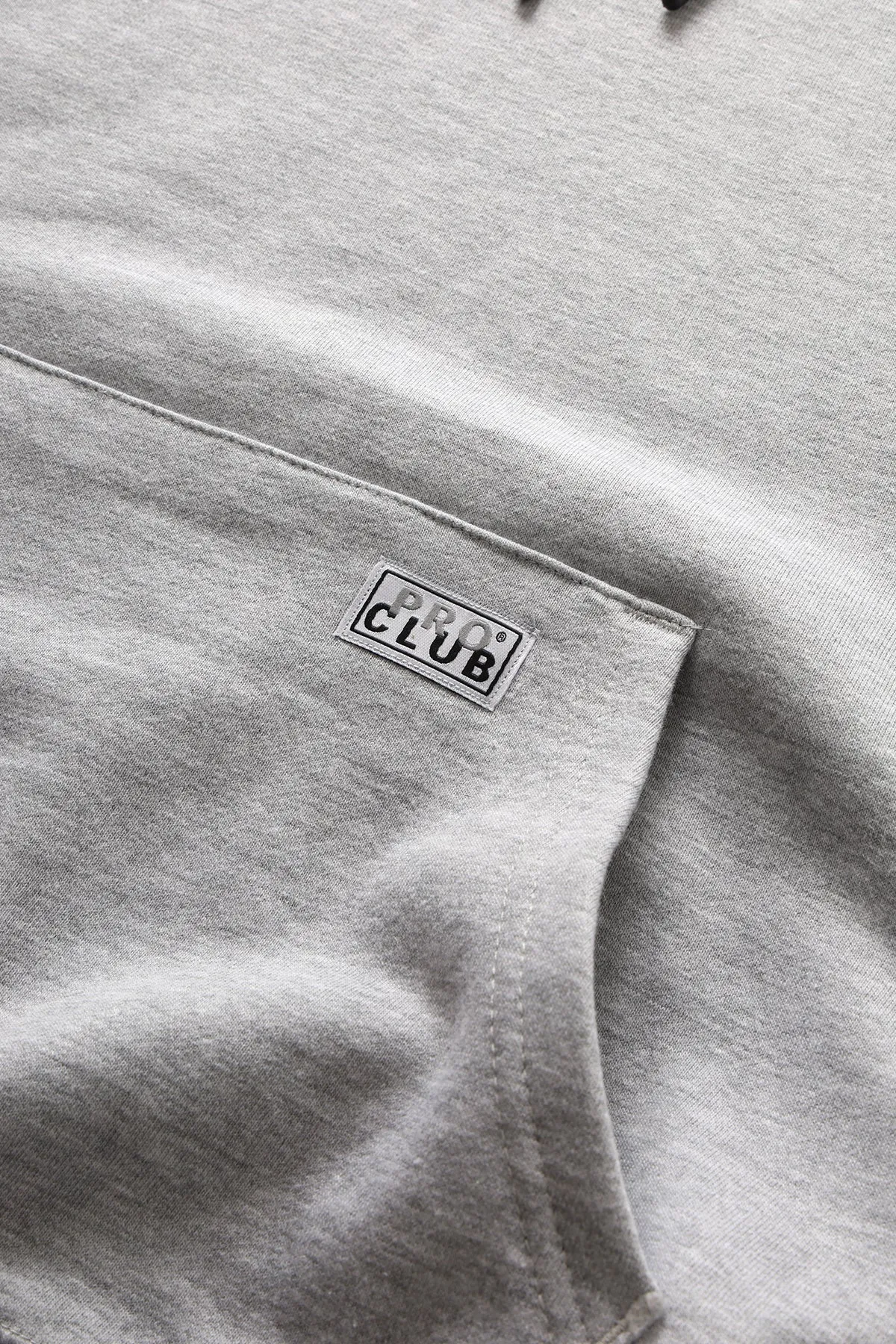 Pro Club - Hooded Pullover Sweatshirt - Heather Grey