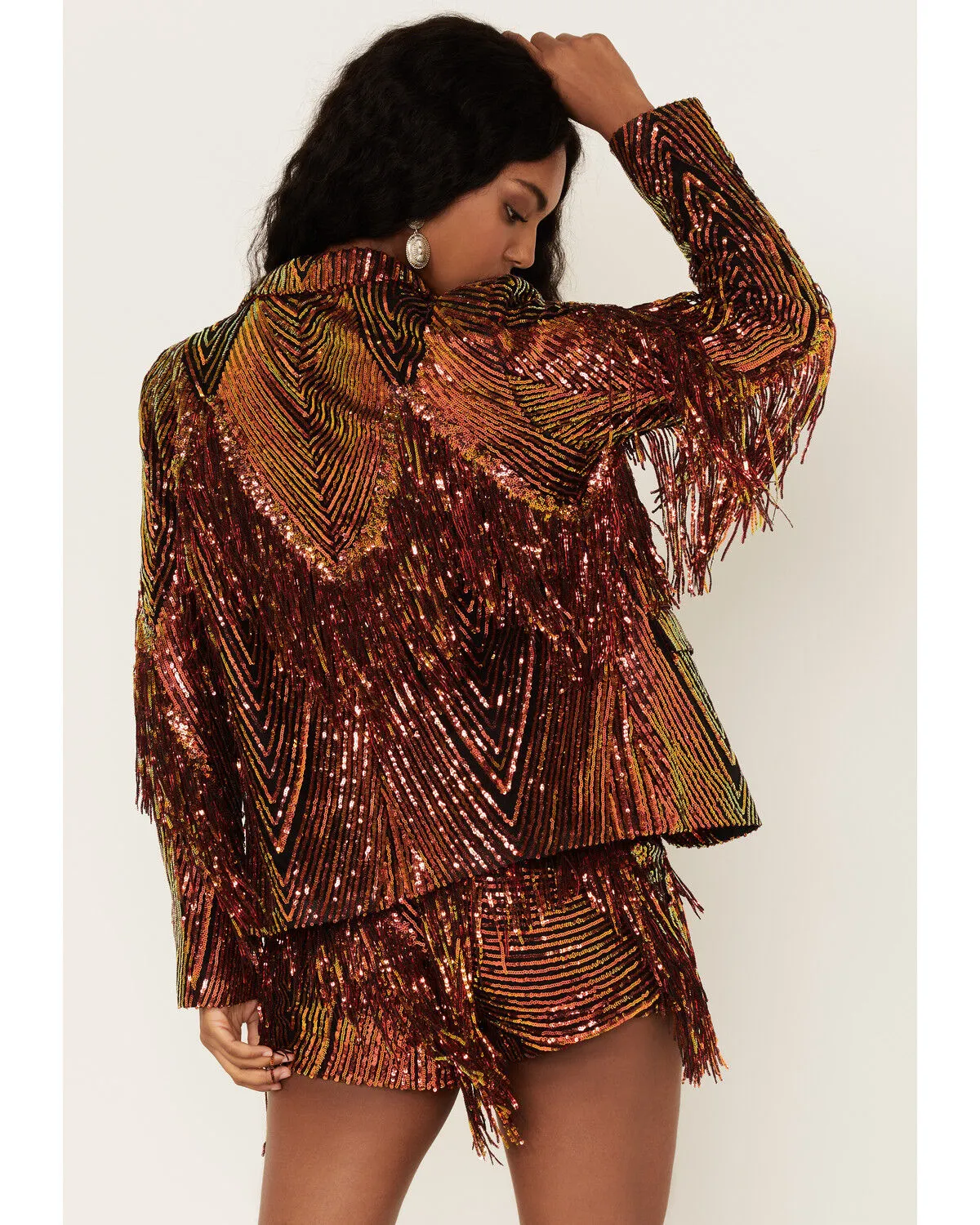 Product Name:  Any Old Iron Women's Sequins and Fringe Jacket