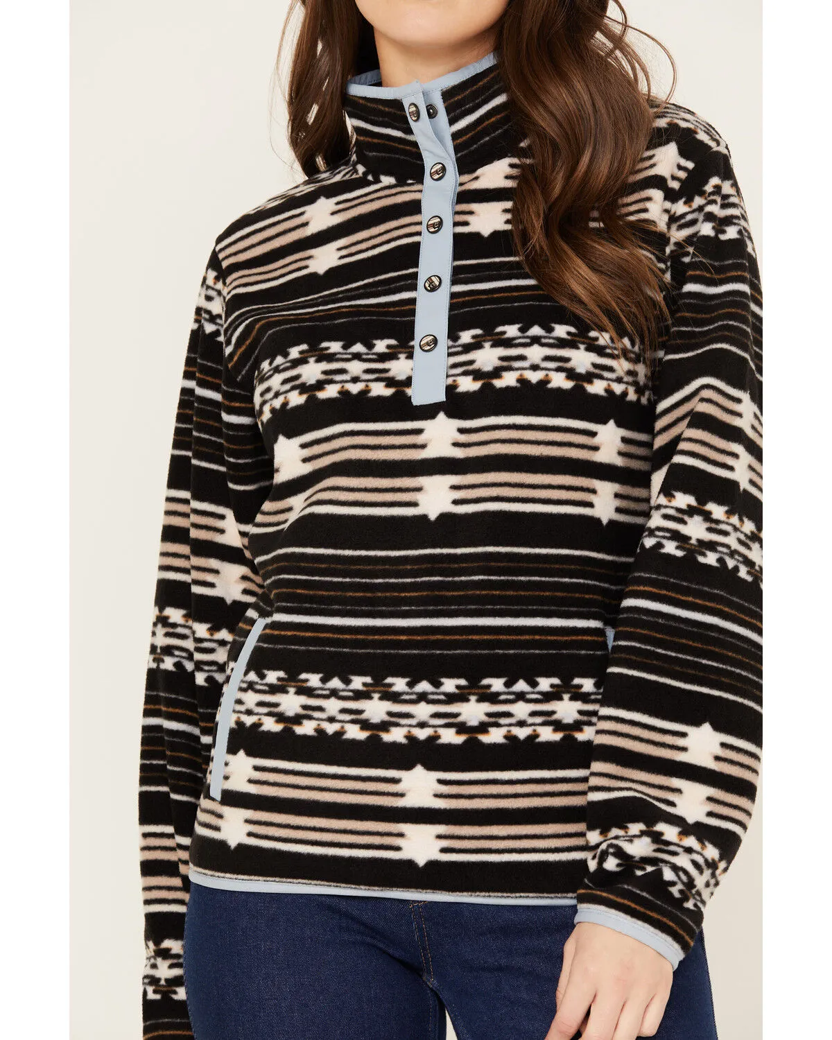 Product Name:  Cinch Women's Southwestern Striped Polar Fleece Pullover