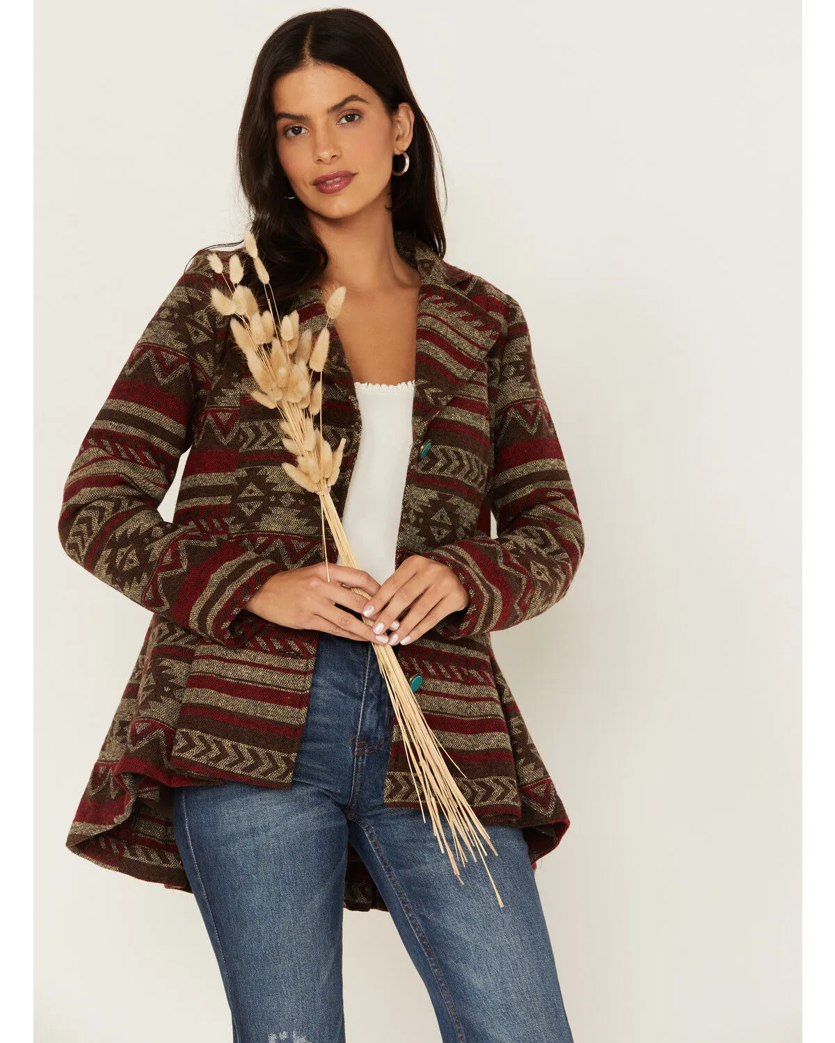 Product Name:  Outback Trading Co. Women's Southwestern Stripe Print Blaire Jacket