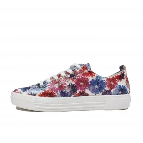 Remonte D0900-91 | Multi Coloured Floral | Womens Trainers