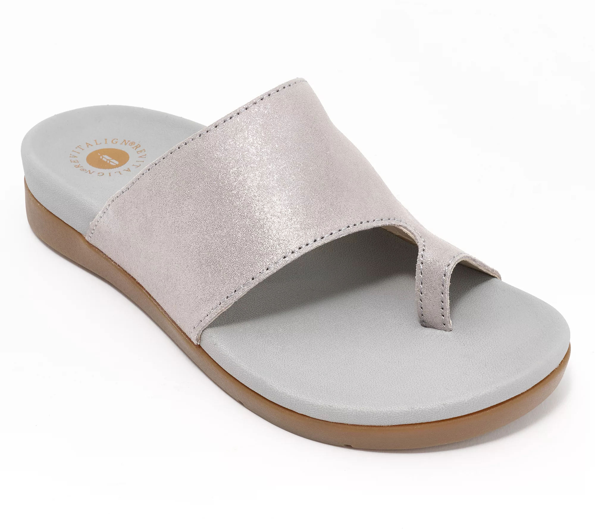 Revitalign Orthotic Suede Toe-Loop Sandals - Sandbridge