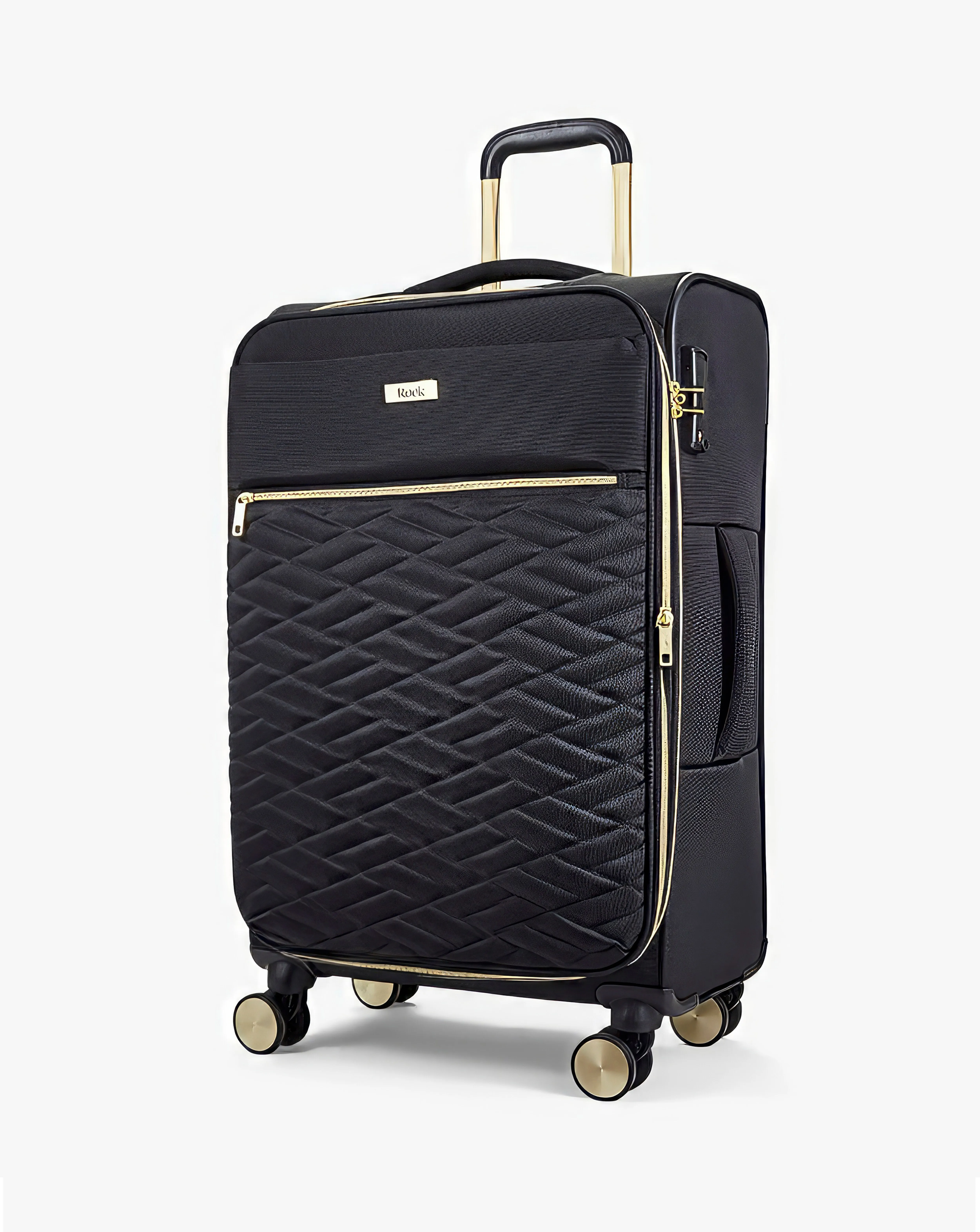 Rock Sloane Medium Suitcase Black | Simply Be