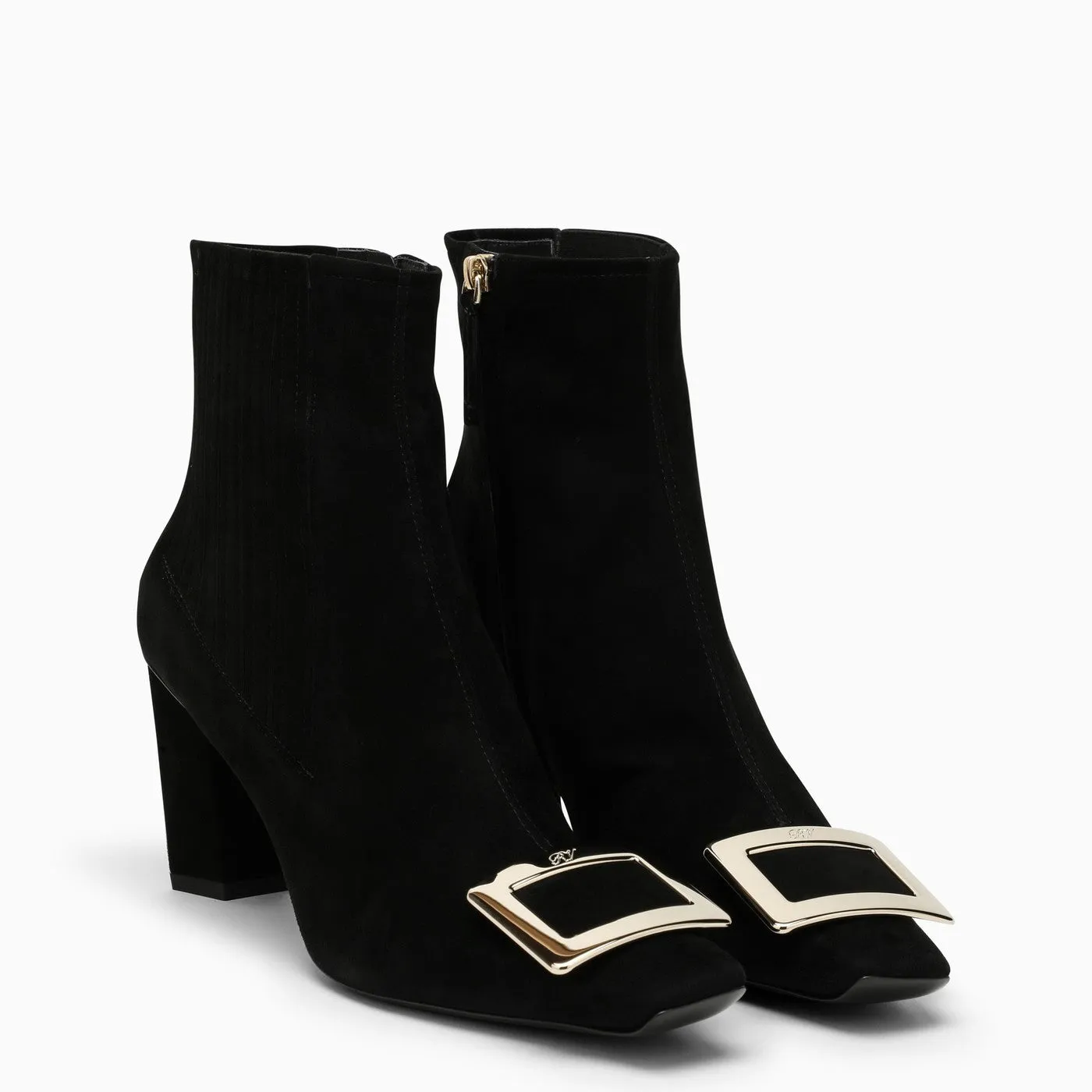 Roger Vivier    Roger Vivier Black Belle Vivier Chelsea Boot