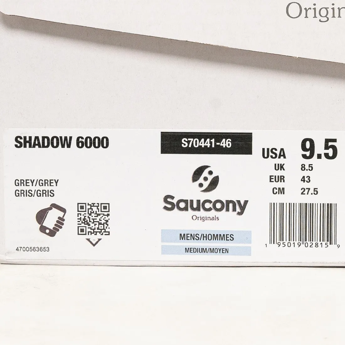 Saucony Men Shadow 6000 (gray)