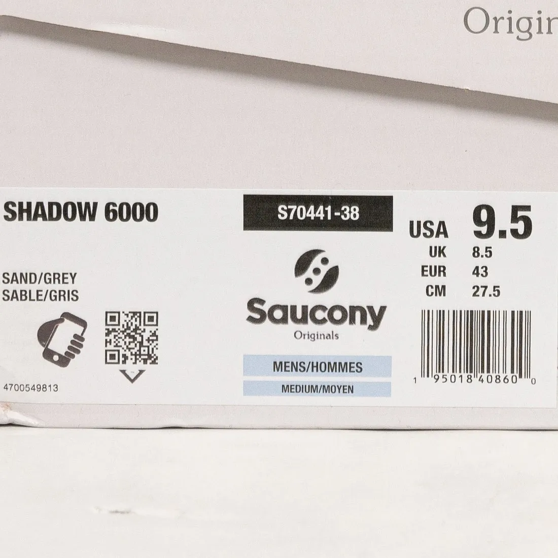 Saucony Men Shadow 6000 (sand / gray)