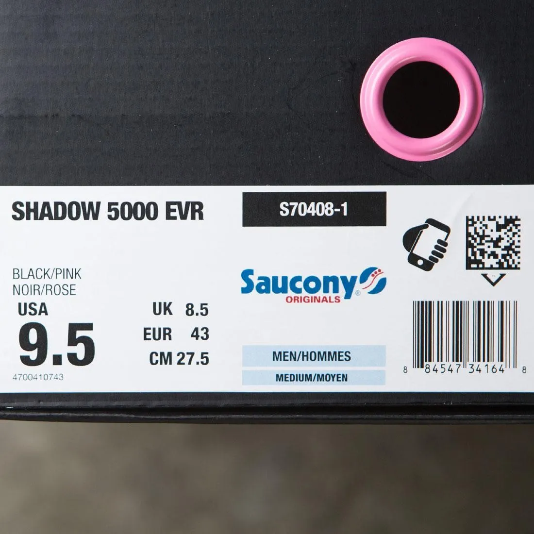 Saucony x Solebox Men Shadow 5000 EVR - Pink Devil (black / pink)