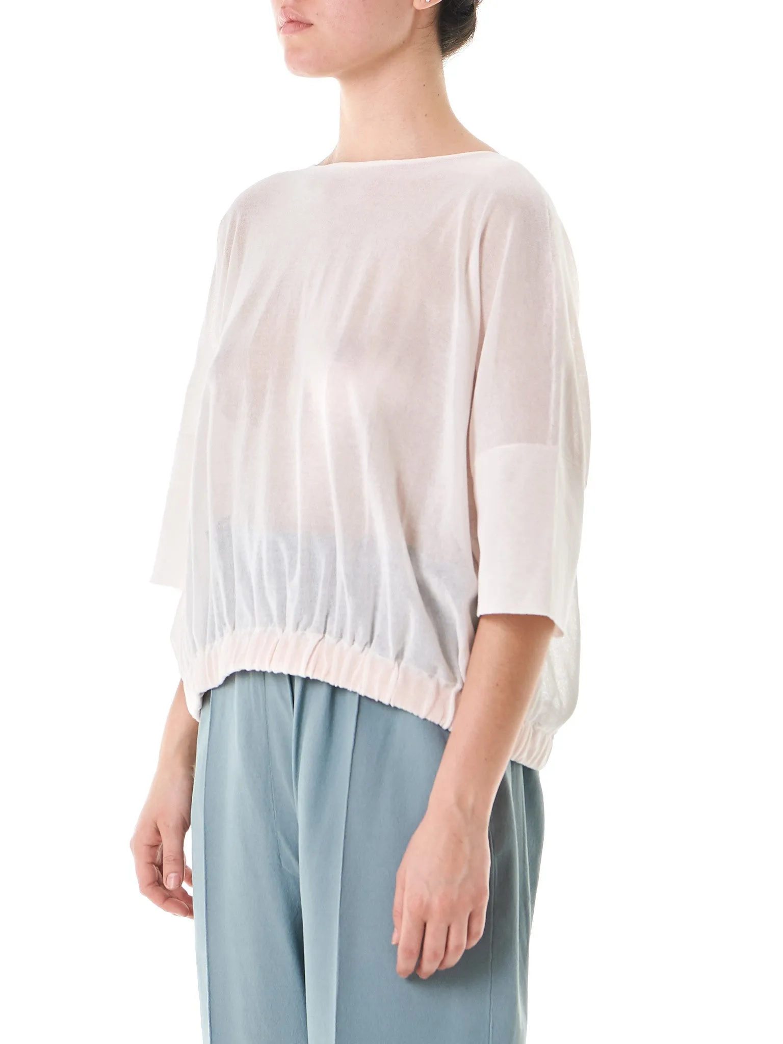 Sheer Draped Pullover (3220-N2)