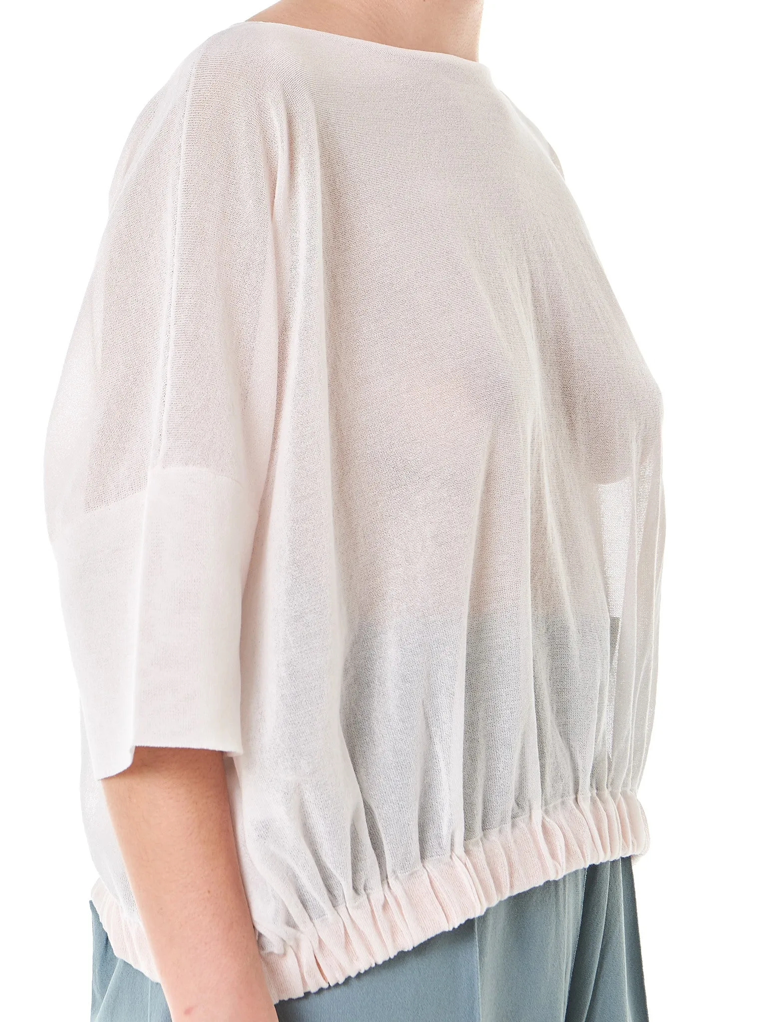 Sheer Draped Pullover (3220-N2)