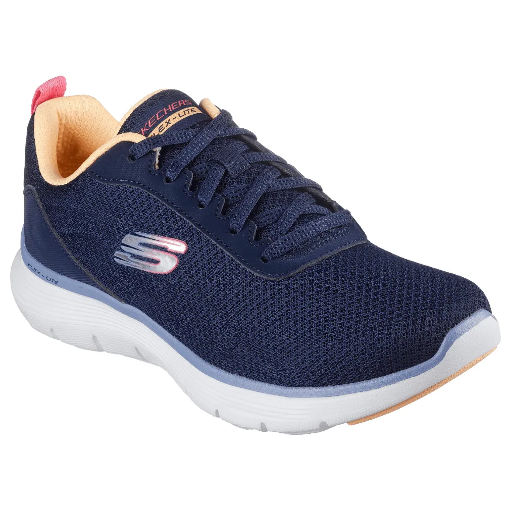 Skechers Flex Appeal 5.0 Navy and Multi Trainers