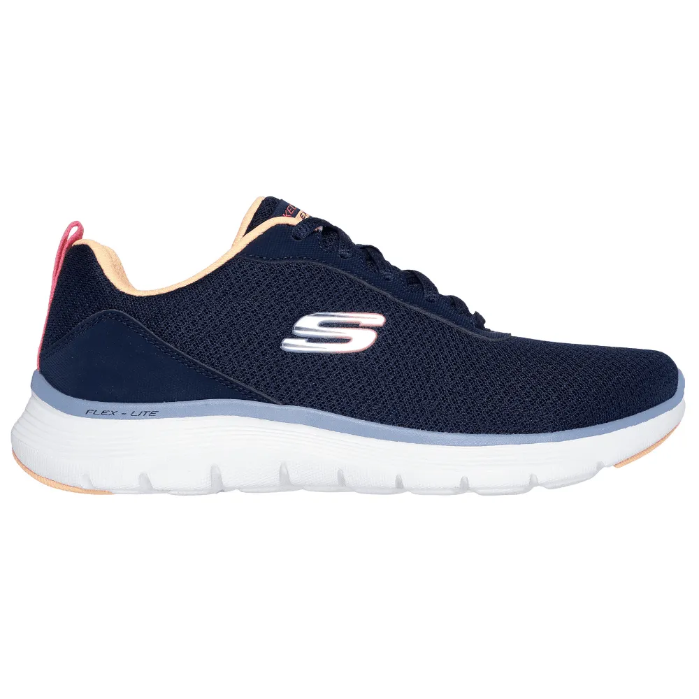 Skechers Flex Appeal 5.0 Navy and Multi Trainers