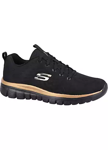 Skechers Ladies Black Graceful - Get Connected Trainers | Grattan