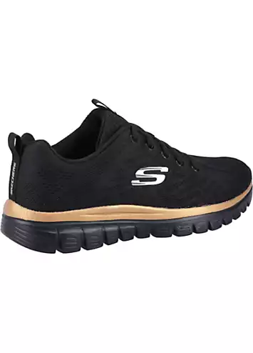 Skechers Ladies Black Graceful - Get Connected Trainers | Grattan