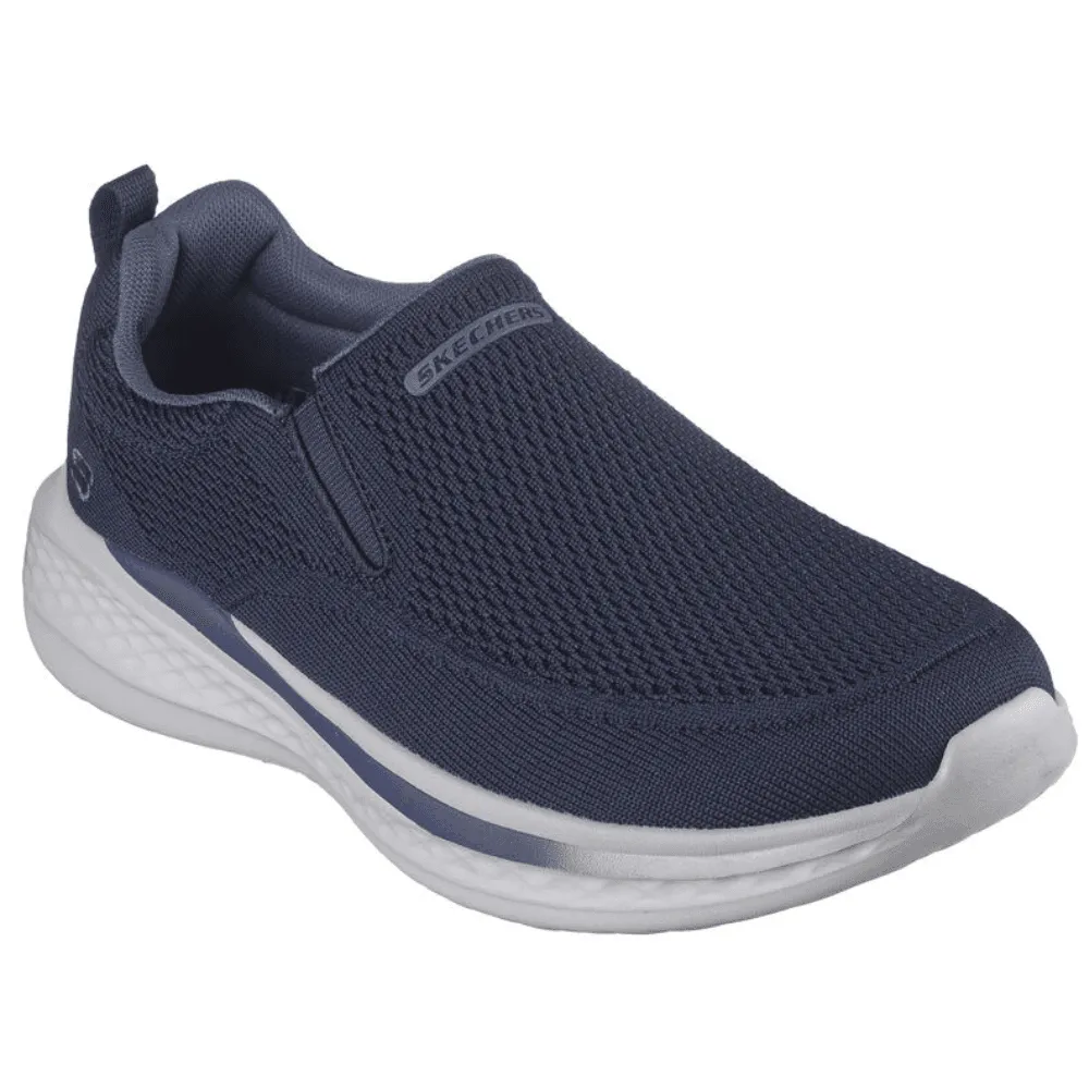 Skechers Mens Relaxed Fit: Slade Slip On Trainers in Navy