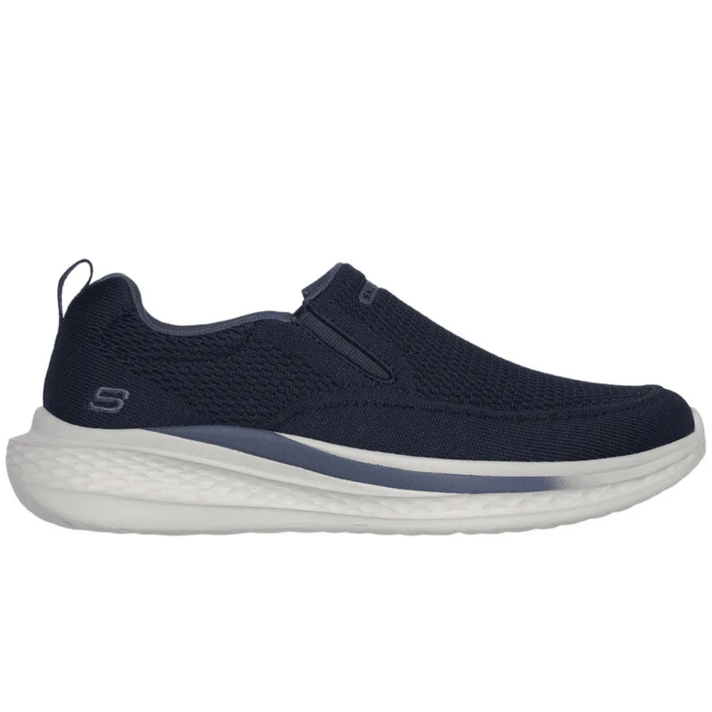 Skechers Mens Relaxed Fit: Slade Slip On Trainers in Navy